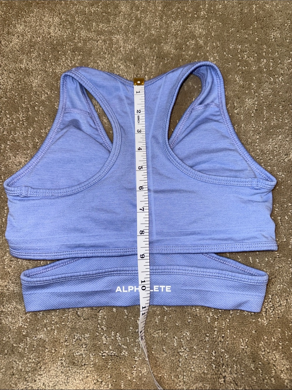 Alphalete Lilac Stratus Cutout Racerback Work Out Sports Bra - Picture 6 of 7